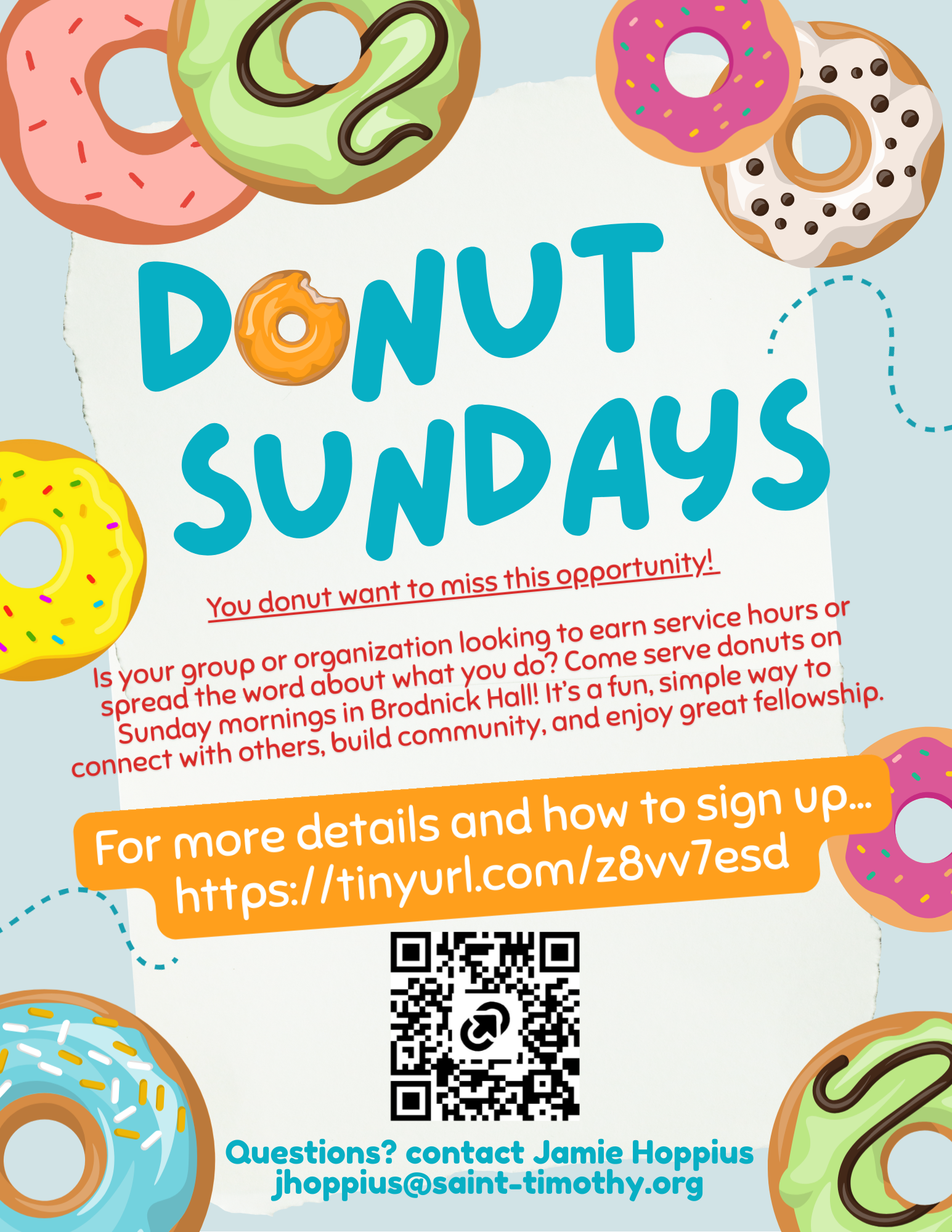 Donut Sundays Flier