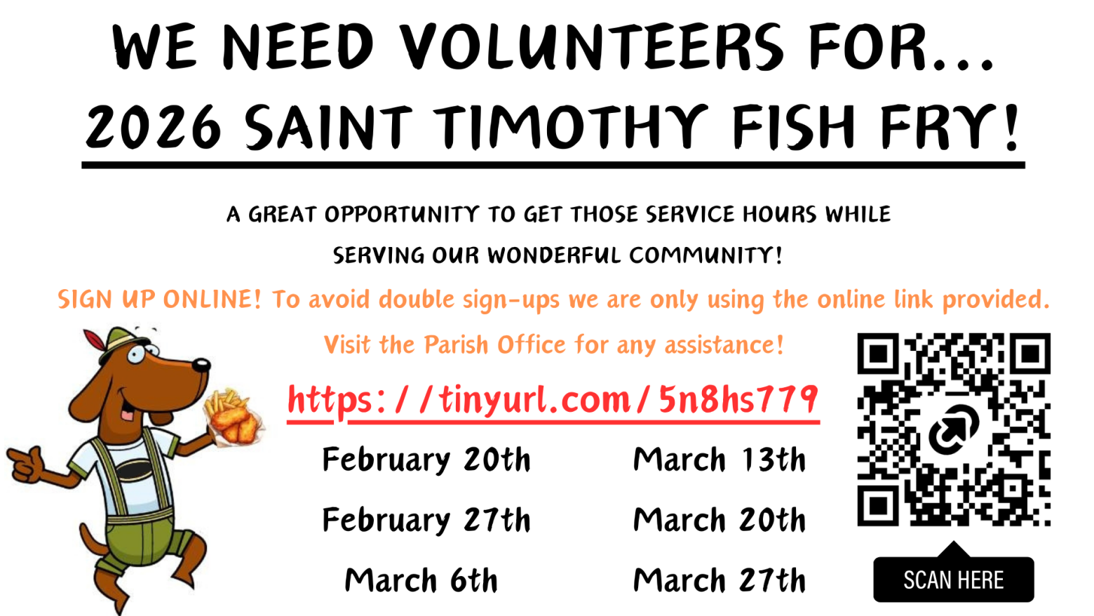 Fish Fry Volunteer Graphic