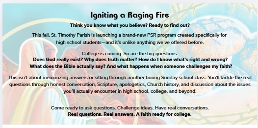 Igniting a Raging Fire